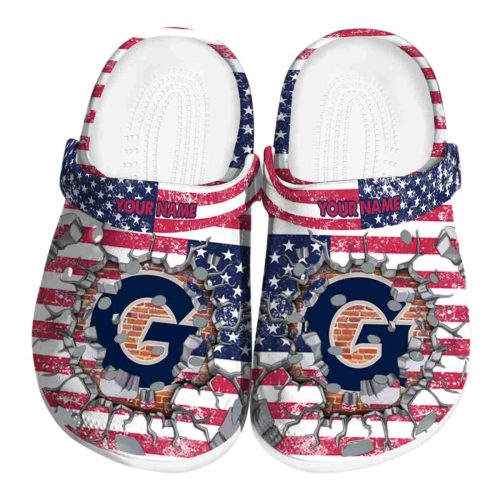 personalized georgetown hoyas freedom splinter clog best selling