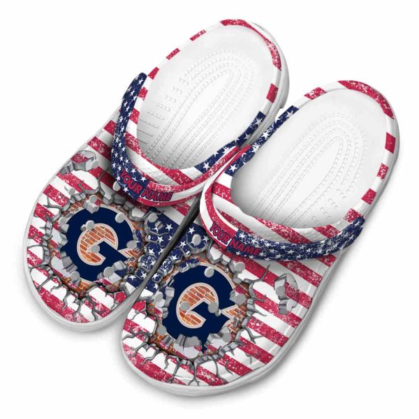 personalized georgetown hoyas freedom splinter clog latest model