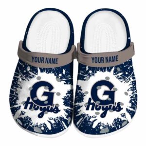 personalized georgetown hoyas splash art clog best selling