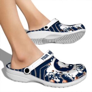 personalized georgetown hoyas zigzag paint burst clog fashion forward