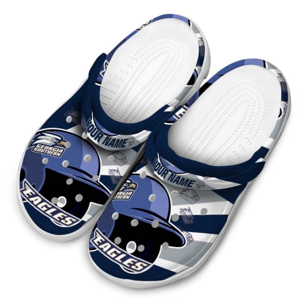 personalized georgia southern eagles baseball helmet clog latest model