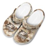 personalized georgia southern eagles desert camo clog best selling
