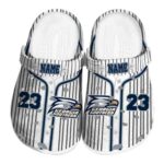 personalized georgia southern eagles pinstripe pattern clog best selling