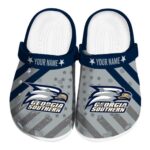 personalized georgia southern eagles star spangled graphic clog best selling