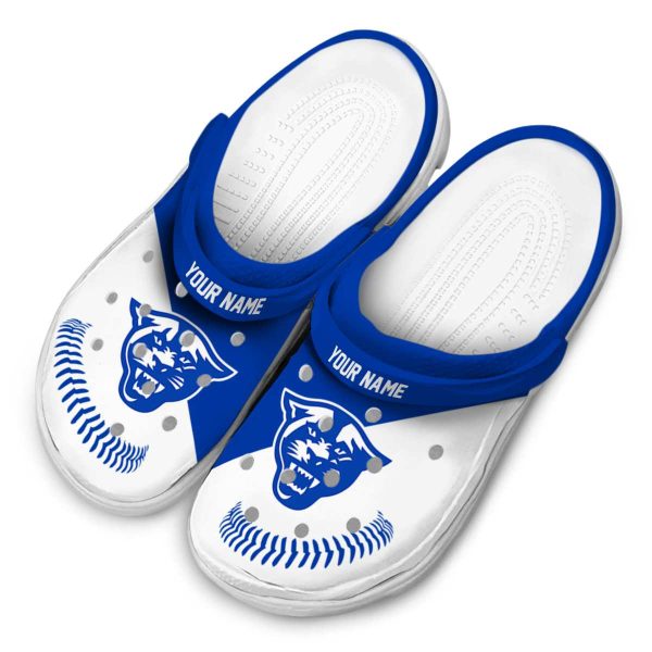 personalized georgia state panthers baseball motif clog latest model