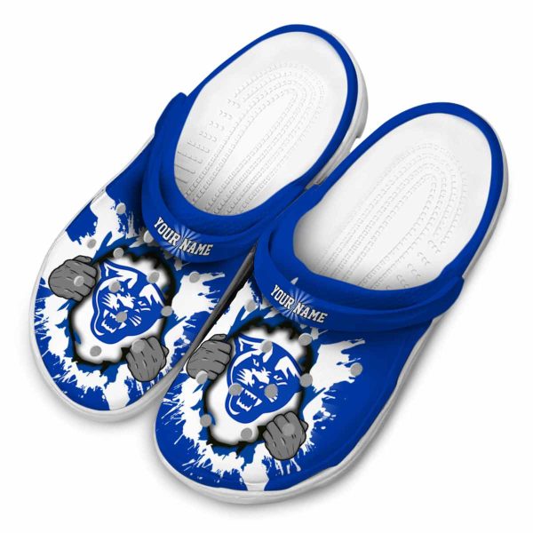 personalized georgia state panthers gripping hand clog latest model