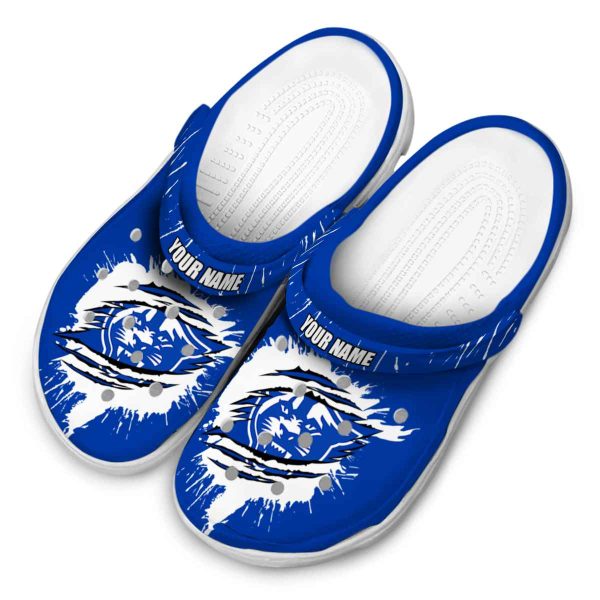 personalized georgia state panthers splash motif background clog latest model