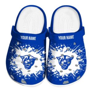 personalized georgia state panthers splatter background clog best selling