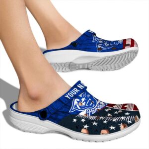 personalized georgia state panthers star spangled side pattern clog fashion forward