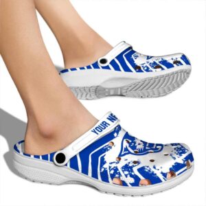 personalized georgia state panthers zigzag paint burst clog fashion forward