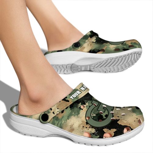 personalized georgia tech yellow jackets camouflage craze clog fashion forward