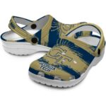 custom utah jazz cracked ground texture clog best selling