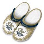 personalized georgia tech yellow jackets splash art clog best selling