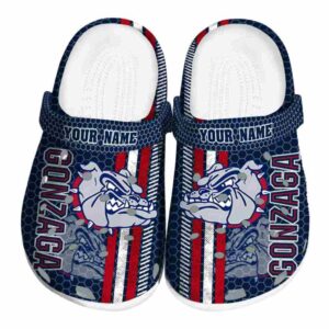 personalized gonzaga bulldogs contrasting stripes clog best selling