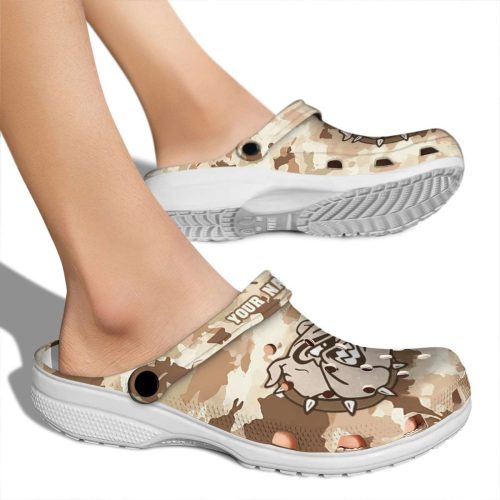 personalized gonzaga bulldogs desert camo clog fashion forward