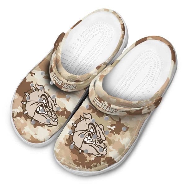 personalized gonzaga bulldogs desert camo clog latest model