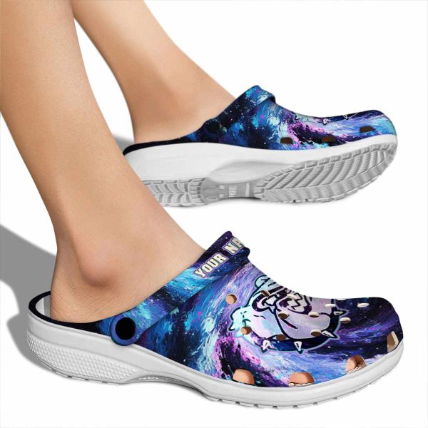 personalized gonzaga bulldogs galaxy swirl clog fashion forward