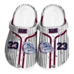 personalized gonzaga bulldogs pinstripe pattern clog best selling