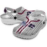 personalized gonzaga bulldogs pinstripe pattern clog best selling