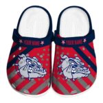 personalized gonzaga bulldogs star spangled graphic clog best selling