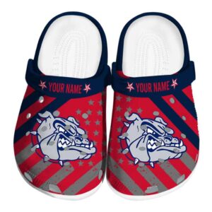 personalized gonzaga bulldogs star spangled graphic clog best selling