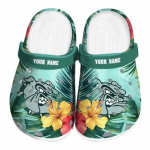 personalized gonzaga bulldogs tropical vibes clog best selling