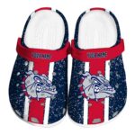 personalized gonzaga bulldogs vertical stripes clog best selling