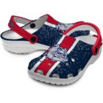 personalized gonzaga bulldogs vertical stripes clog best selling
