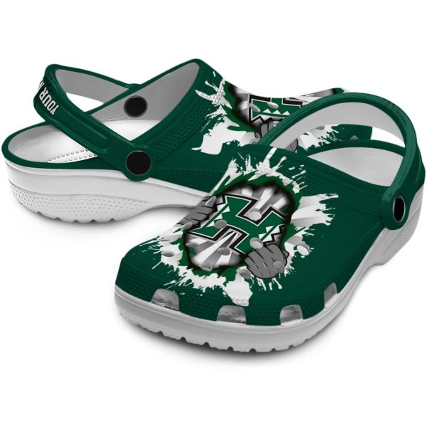 personalized hawaii rainbow warriors gripping hand clog high quality