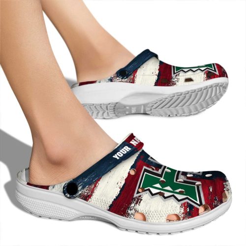 personalized hawaii rainbow warriors patriotic stripes clog fashion forward