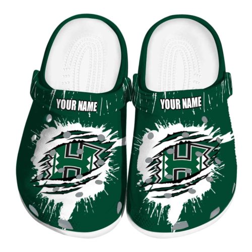 personalized hawaii rainbow warriors splash motif background clog best selling