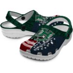 custom utah jazz star spangled graphic clog best selling