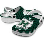 personalized hawaii rainbow warriors zigzag paint burst clog best selling