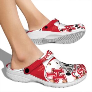 personalized houston cougars football helmet clog fashion forward