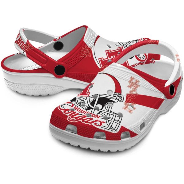 personalized houston cougars football helmet clog high quality