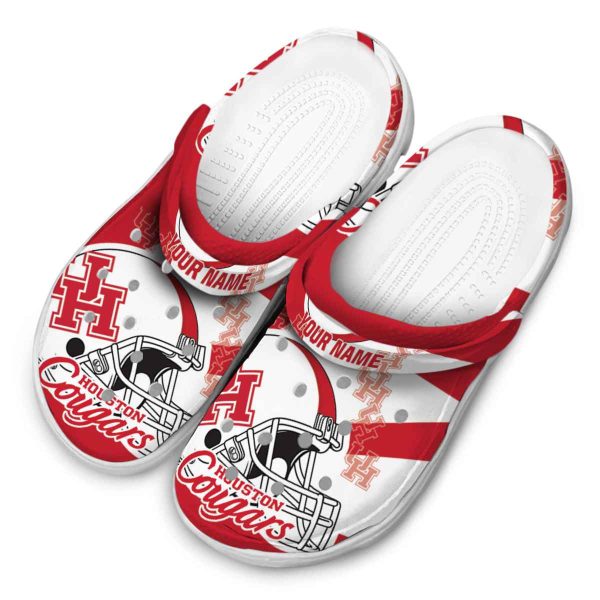 personalized houston cougars football helmet clog latest model