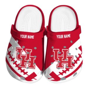 personalized houston cougars football motif clog best selling