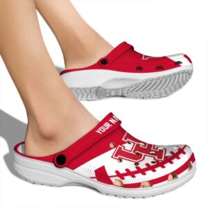 personalized houston cougars football motif clog fashion forward