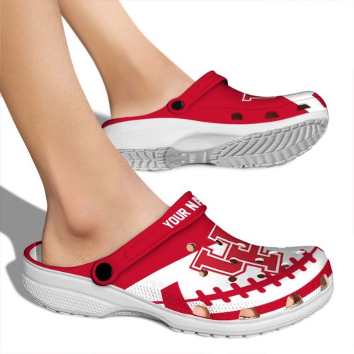 personalized houston cougars football motif clog fashion forward