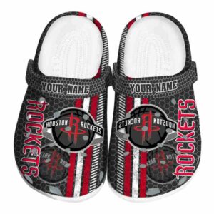 personalized houston rockets contrasting stripes clog best selling