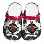 personalized houston rockets splatter pattern clog best selling