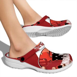 personalized indiana hoosiers baseball helmet clog fashion forward