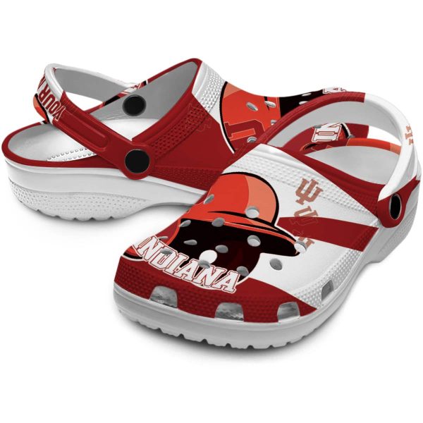 personalized indiana hoosiers baseball helmet clog high quality