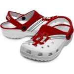 personalized indiana hoosiers striped accents clog best selling