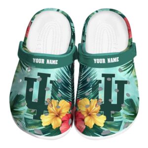 personalized indiana hoosiers tropical vibes clog best selling