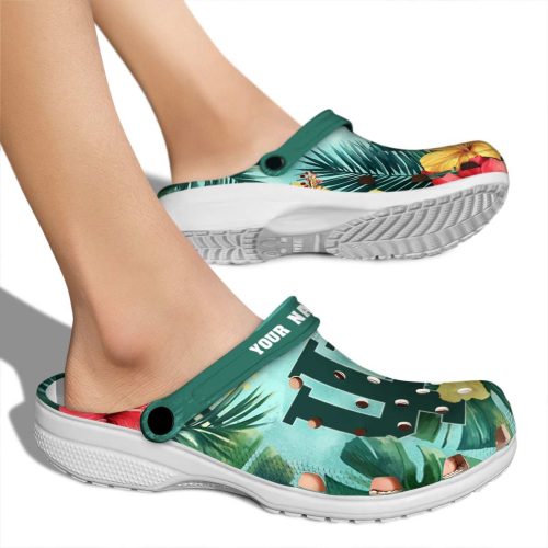 personalized indiana hoosiers tropical vibes clog fashion forward