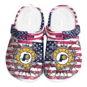 personalized indiana pacers freedom splinter clog best selling