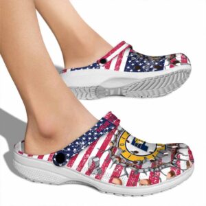 personalized indiana pacers freedom splinter clog fashion forward
