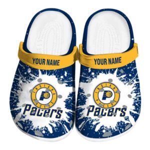 personalized indiana pacers splash art clog best selling