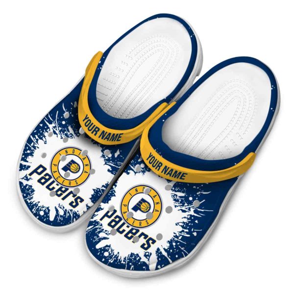 personalized indiana pacers splash art clog latest model